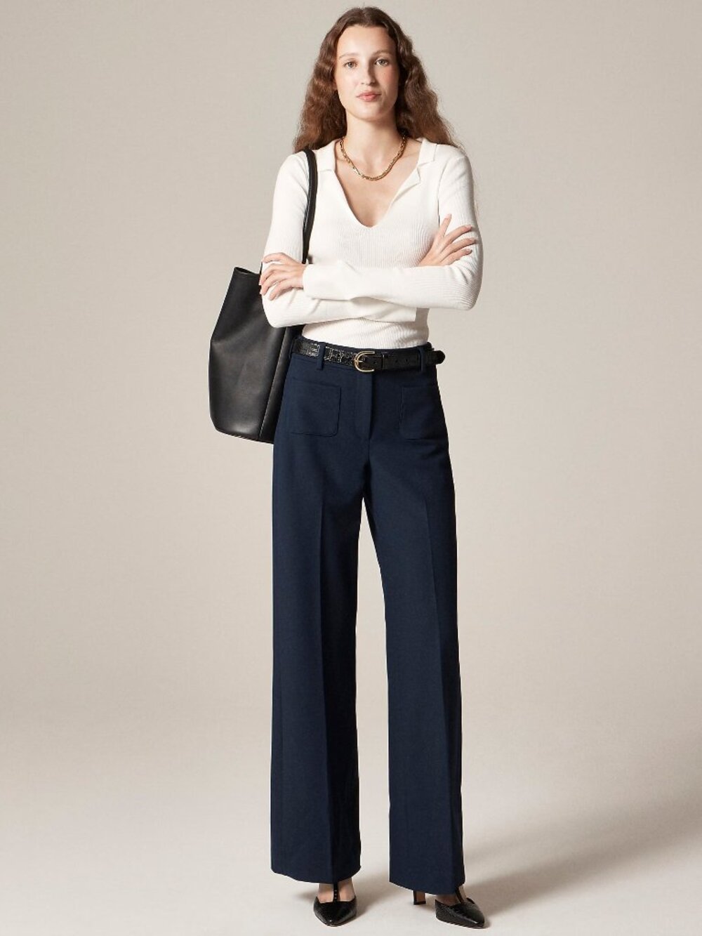 J. Crew Carolina Pant in Four-Season Stretch Navy